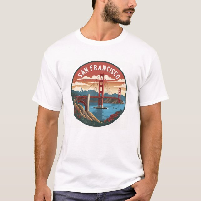 T-shirt Golden Gate Bridge (Devant)