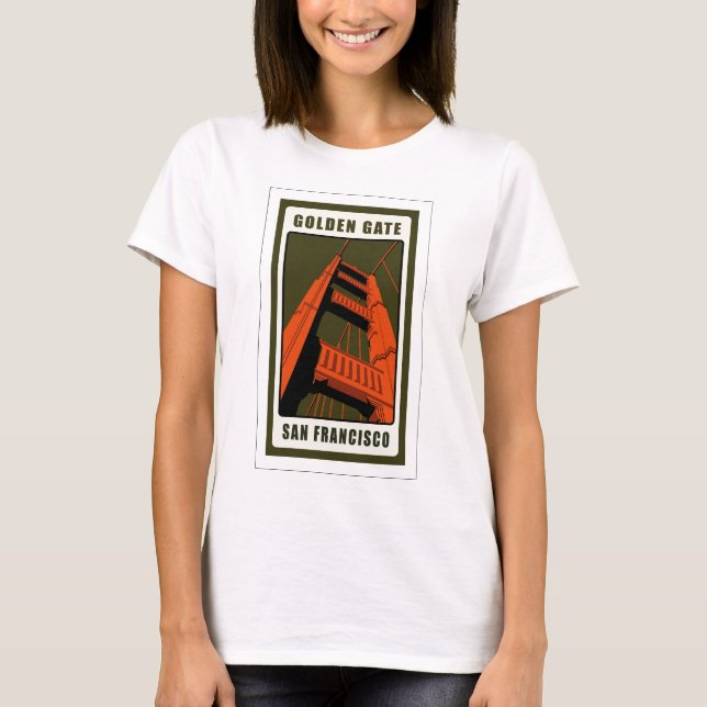 T-shirt Golden gate bridge (Devant)