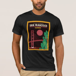 T-shirt Golden gate bridge la nuit