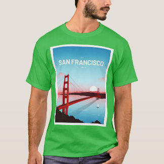 T-shirt Golden Gate San Francisco California Vintage Trail