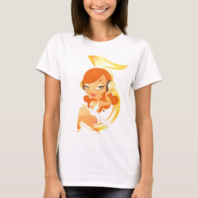 T-shirt  “Golden Groove Goddess” (Devant)