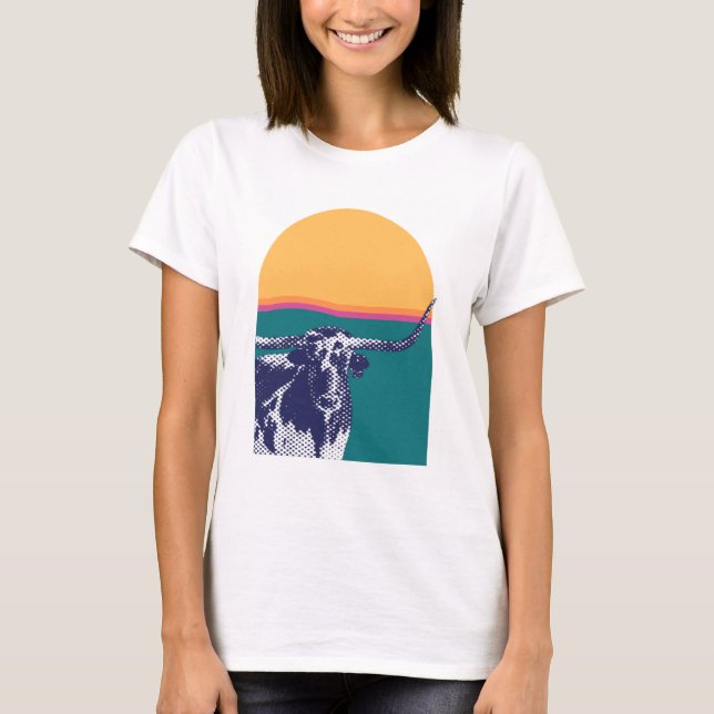 T-shirt Golden Hour Longhorn (Devant)