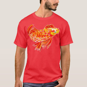 T-shirt Golden Koi Carp aquarelle originale