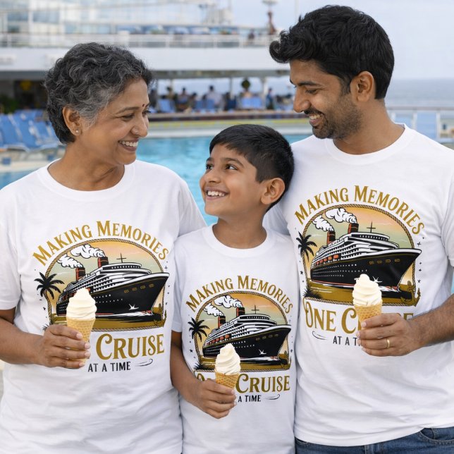 T-shirt GOLDEN Making Memories Cruise (Matching Customized Matching Cruise Shirts for the whole family)