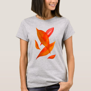 T-shirt Golden Orange Auto Fall leaf moderne