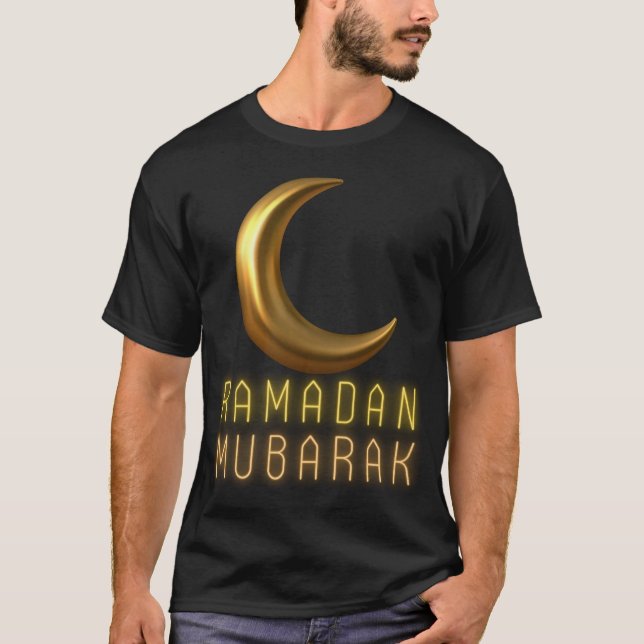 T-shirt Golden Ramadan Moubarak Kareem Tee (Devant)
