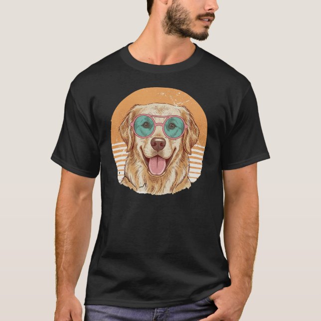 T-shirt Golden retriever (Devant)