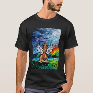 T-shirt Golden Retriever Ange Nuit Étoilée Chien Mémorial 