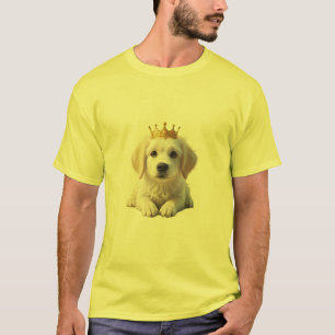 T-shirt Golden Retriever avec Couronne