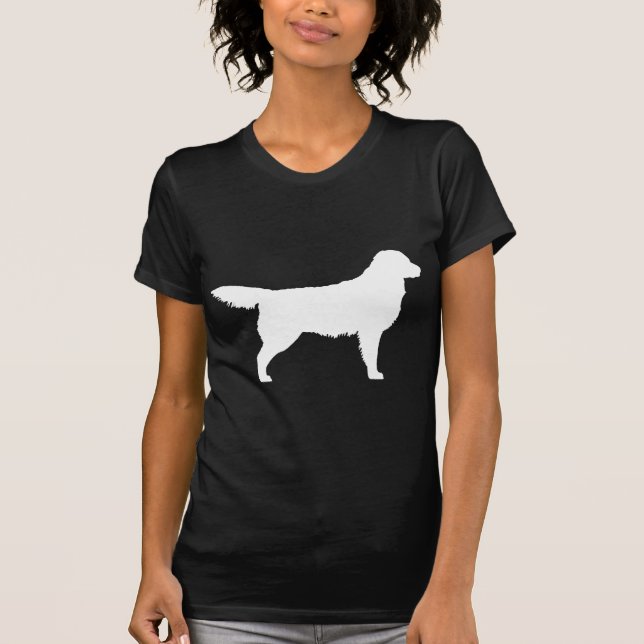 T-shirt Golden retriever (blanc) (Devant)