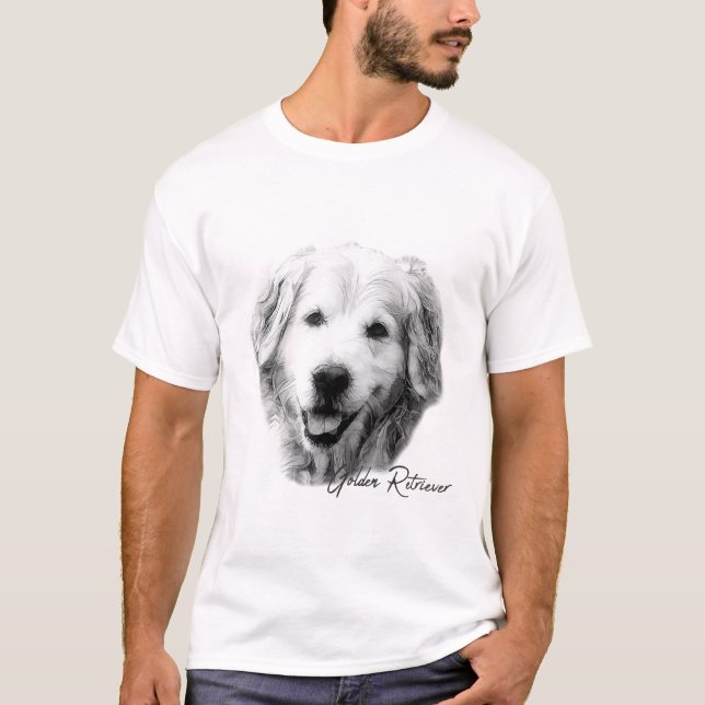 T-shirt Golden Retriever Chien (Devant)