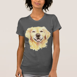 T-shirt Golden Retriever Chien Animal Animal Art