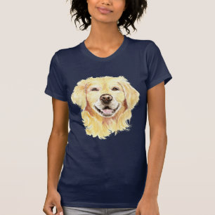 T-shirt Golden Retriever Chien Animal Animal Art