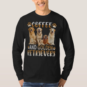 T-shirt Golden Retriever Chien Café