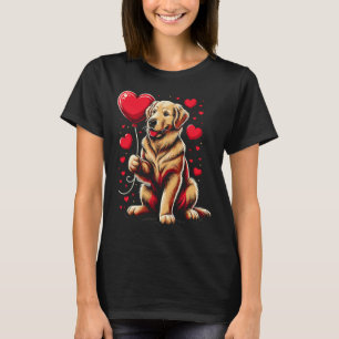 T-shirt Golden Retriever Chien Valentine's Day Chien propr