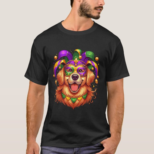 T-shirt Golden Retriever Costume de chien tenue femme Homm (Devant)