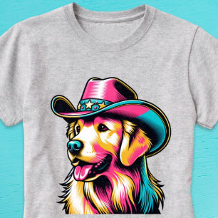 T-shirt Golden Retriever Cowgirl Pop Art Shirt