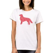 Golden retriever de coeurs de Valentine