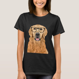 T-shirt Golden retriever de hippie