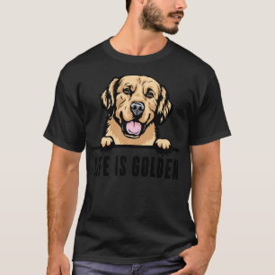 T-shirt Golden Retriever Dog Life