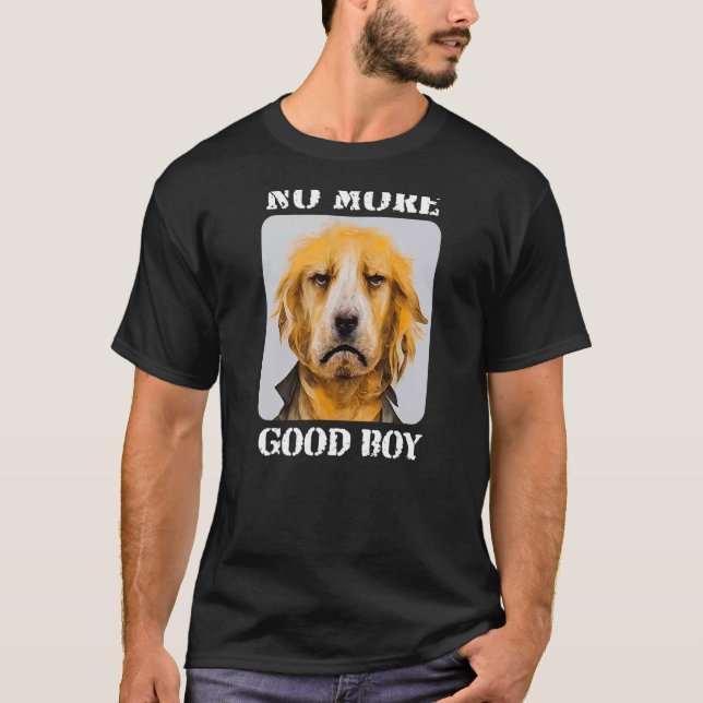 T-shirt Golden Retriever Dogs Gangster No Brother Chien (Devant)