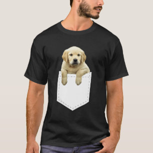 T-shirt Golden Retriever En Poche T Chemise Chien Chien Ch