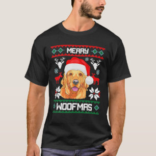 T-shirt Golden Retriever Joyeux Woofmas Chien Sweatshirt