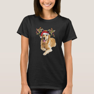 T-shirt Golden Retriever laide Xmas Sweer Antlers Chien