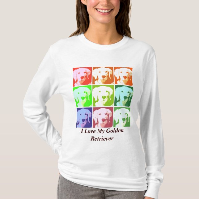 T-shirt Golden Retriever Love (Devant)