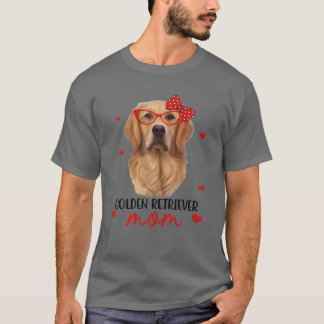 T-shirt Golden Retriever Mama Chien Bandana Cadeaux Amoure