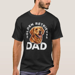 T-shirt Golden Retriever Papa Hommes Papa Père Amoureux de