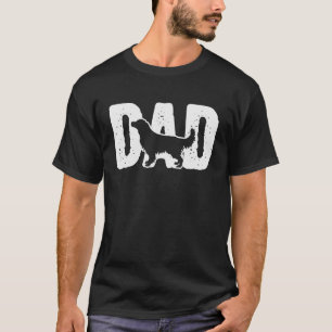 T-shirt Golden Retriever Papa Père Silhouette Chien