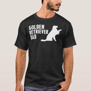 T-shirt Golden Retriever Papa Silhouette