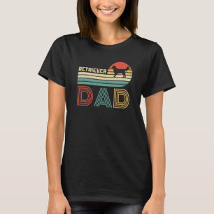 T-shirt Golden Retriever Papa Vintage Retro Chien