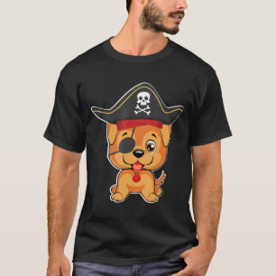 T-shirt Golden Retriever Pirate Costume Halloween Chien Lo