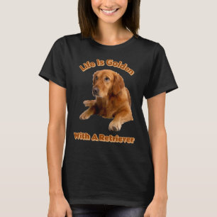 T-shirt Golden Retriever Pour Hommes Femmes Et Jeunes