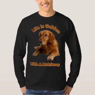 T-shirt Golden Retriever Pour Hommes Femmes Et Jeunes