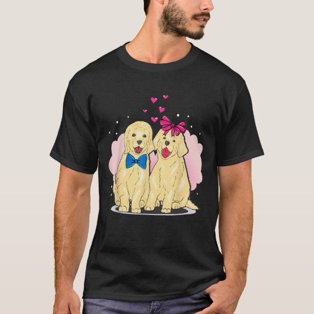 T-shirt Golden Retriever Puppies Love (Devant)