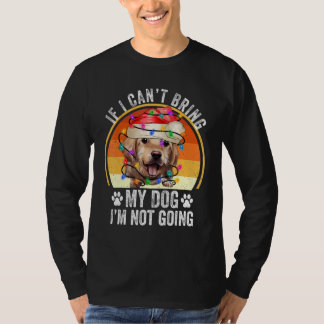 T-shirt Golden Retriever Si je ne peux pas amener mon chie