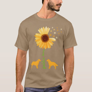 T-shirt Golden Retriever Tournesol femmes Chien mère ami