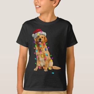 T-shirt Golden Retrivers Lumières de Noël Casquette Père N