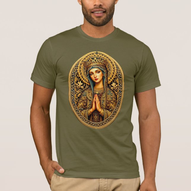 T-shirt Golden Revergence Vierge Marie (Devant)