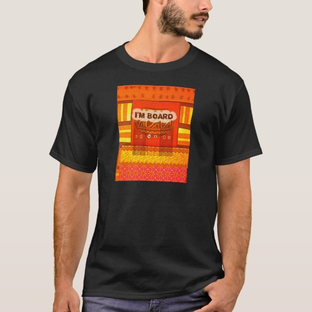 T-shirt Golden Rouge Africain Couleurs traditionnelles Fun (Devant)