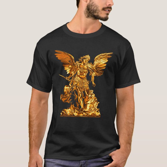 T-shirt Golden Saint Michael l'Archange (Devant)