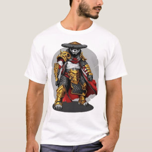 T-shirt Golden Samurai Panda : Guerrier de l'élégance