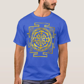 T-shirt Golden Sri Yantra Sri Chakra