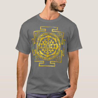 T-shirt Golden Sri Yantra Sri Chakra