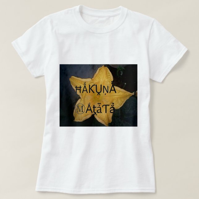 T-shirt Golden Star Hakuna Matata (Design devant)