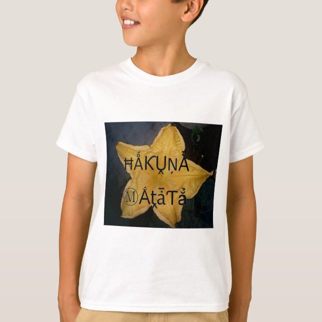 T-shirt Golden Star Hakuna Matata (Devant)
