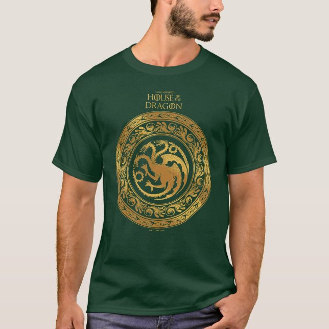 T-shirt Golden Targaryen Crest (Devant)